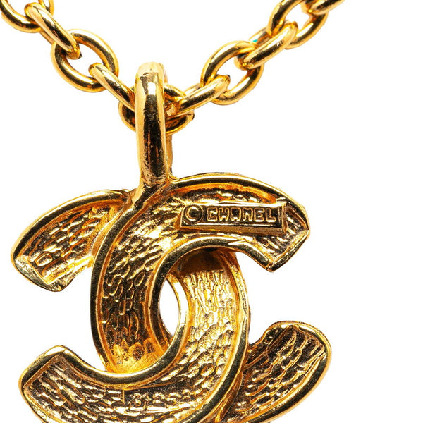 シャネル ミニマトラッセ ココマーク ネックレス ゴールド メッキ レディース CHANEL 【中古】
