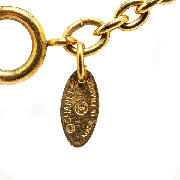 シャネル ミニマトラッセ ココマーク ネックレス ゴールド メッキ レディース CHANEL 【中古】