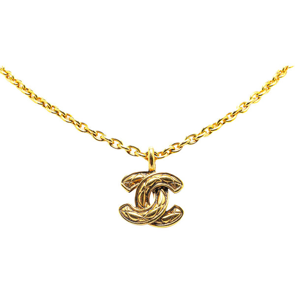 シャネル ミニマトラッセ ココマーク ネックレス ゴールド メッキ レディース CHANEL 【中古】