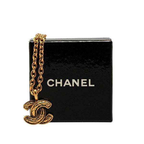シャネル ミニマトラッセ ココマーク ネックレス ゴールド メッキ レディース CHANEL 【中古】