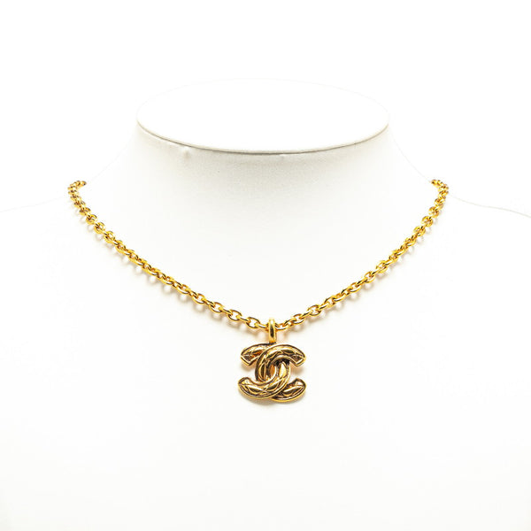 シャネル ミニマトラッセ ココマーク ネックレス ゴールド メッキ レディース CHANEL 【中古】