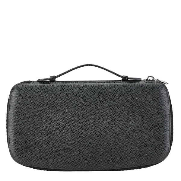 ルイ ヴィトン タイガ オーガナイザー アトールNM ラウンドファスナー 長財布 M30652 ブラック レザー メンズ LOUIS VUITTON 【中古】