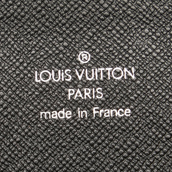 ルイ ヴィトン タイガ オーガナイザー アトールNM ラウンドファスナー 長財布 M30652 ブラック レザー メンズ LOUIS VUITTON 【中古】