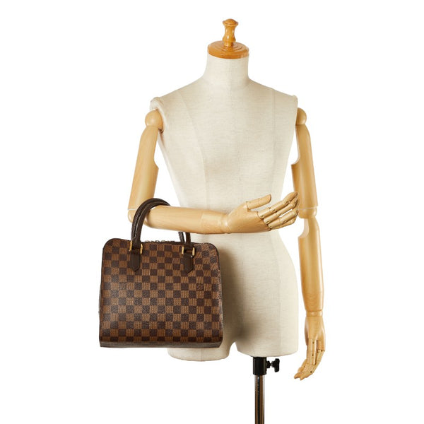 ルイ ヴィトン ダミエ トリアナ ハンドバッグ N51155 ブラウン PVC レザー レディース LOUIS VUITTON 【中古】