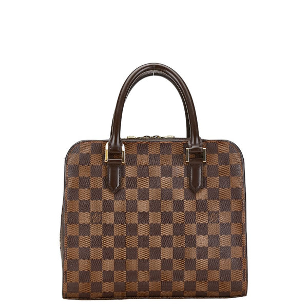 ルイ ヴィトン ダミエ トリアナ ハンドバッグ N51155 ブラウン PVC レザー レディース LOUIS VUITTON 【中古】