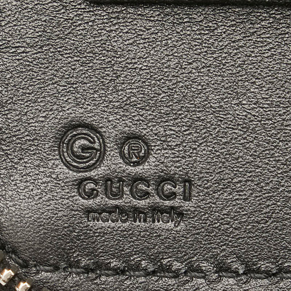 グッチ マイクログッチ 長財布 トラベルケース 449246 ブラック レザー レディース GUCCI 【中古】