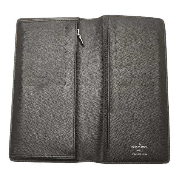 ルイ ヴィトン モノグラム エクリプス ポルトフォイユ ブラザ  長財布 M61697 グレー PVC レザー メンズ LOUIS VUITTON 【中古】