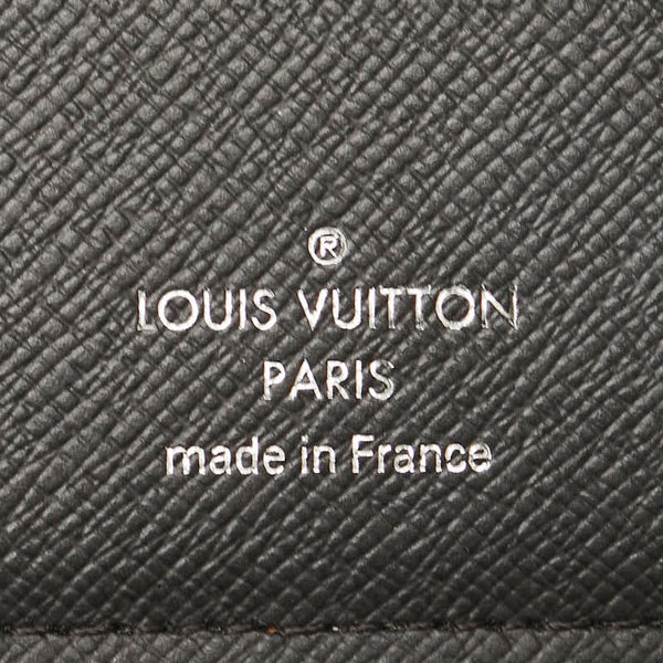 ルイ ヴィトン モノグラム エクリプス ポルトフォイユ ブラザ  長財布 M61697 グレー PVC レザー メンズ LOUIS VUITTON 【中古】