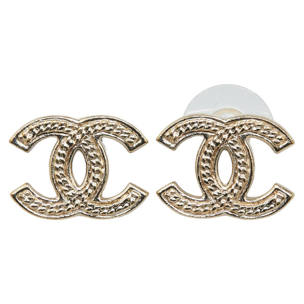 シャネル ココマーク ピアス シルバー メッキ レディース CHANEL 【中古】