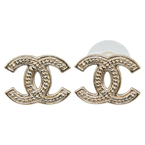 シャネル ココマーク ピアス シルバー メッキ レディース CHANEL 【中古】
