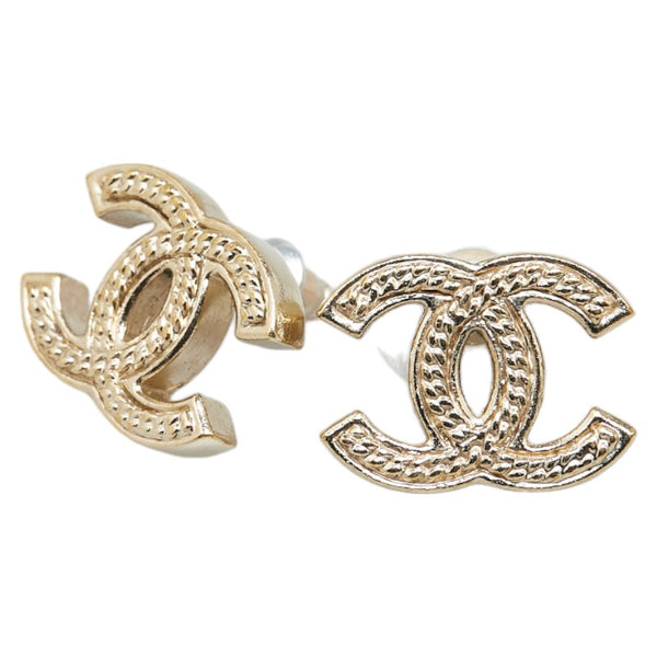 シャネル ココマーク ピアス シルバー メッキ レディース CHANEL 【中古】