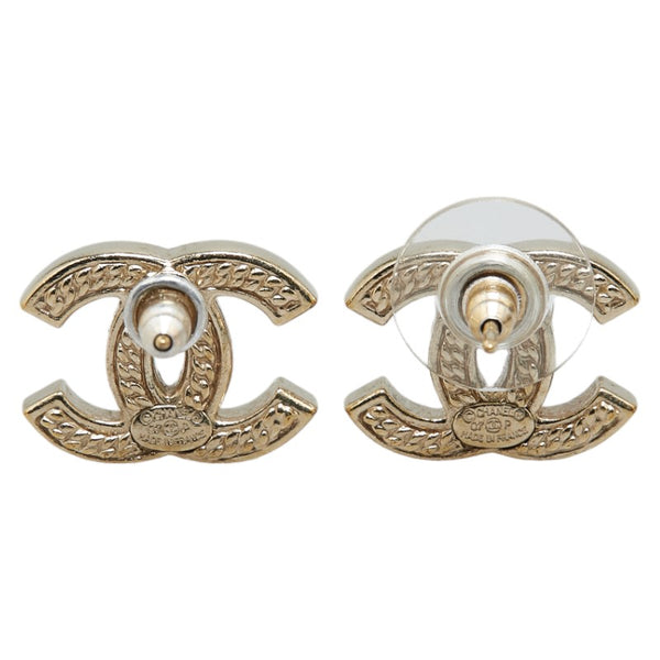 シャネル ココマーク ピアス シルバー メッキ レディース CHANEL 【中古】