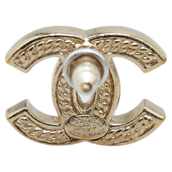 シャネル ココマーク ピアス シルバー メッキ レディース CHANEL 【中古】