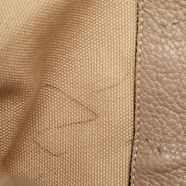 プラダ 三角ロゴプレート ハンドバッグ ショルダーバッグ 2WAY BN2769 グレージュ レザー レディース PRADA 【中古】