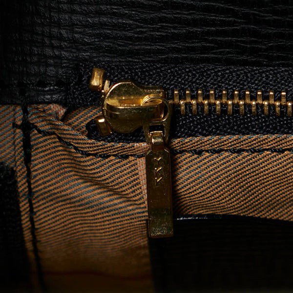 バーバリー チェック ドクターズバッグ ハンドバッグ ブラック レザー レディース BURBERRY 【中古】