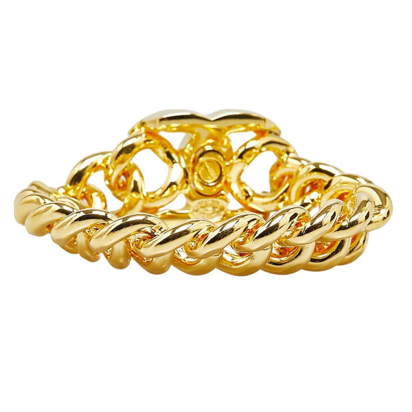 シャネル ココマーク ターンロック ブレスレット ゴールド メッキ レディース CHANEL 【中古】