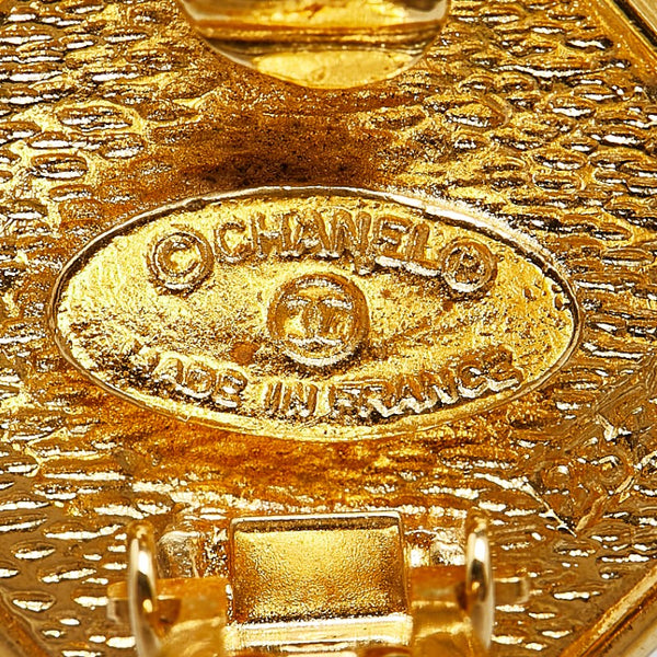 シャネル ココマーク ロゴ フリンジ イヤリング ゴールド メッキ レディース CHANEL 【中古】