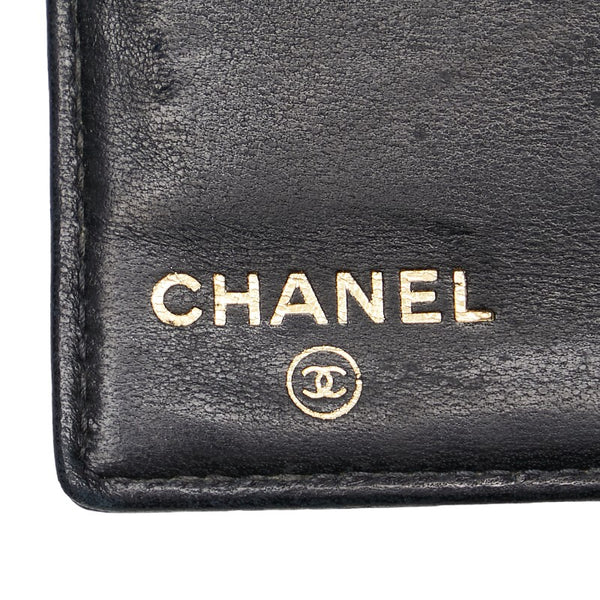シャネル ココマーク がま口 長財布 ブラック キャビアスキン レディース CHANEL 【中古】