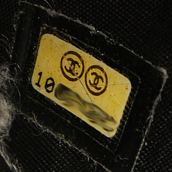 シャネル ココマーク ジッピーウォレット 長財布 ブラック キャビアスキン レディース CHANEL 【中古】