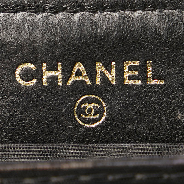 シャネル ココマーク ジッピーウォレット 長財布 ブラック キャビアスキン レディース CHANEL 【中古】