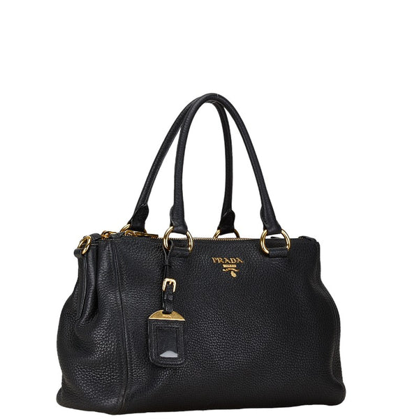 プラダ ハンドバッグ ショルダーバッグ 2WAY 1BA866 ブラック レザー レディース PRADA 【中古】