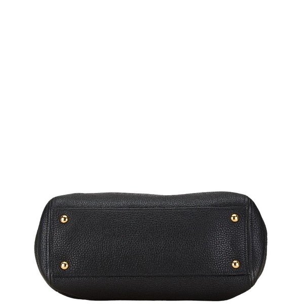 プラダ ハンドバッグ ショルダーバッグ 2WAY 1BA866 ブラック レザー レディース PRADA 【中古】