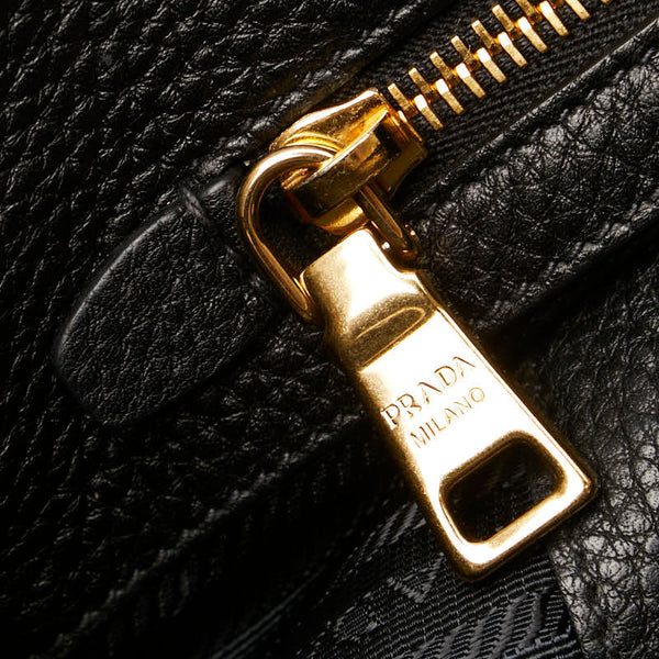 プラダ ハンドバッグ ショルダーバッグ 2WAY 1BA866 ブラック レザー レディース PRADA 【中古】