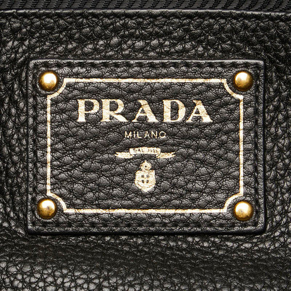 プラダ ハンドバッグ ショルダーバッグ 2WAY 1BA866 ブラック レザー レディース PRADA 【中古】