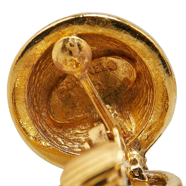 シャネル ココマーク ラウンド スイング イヤリング ゴールド メッキ レディース CHANEL 【中古】