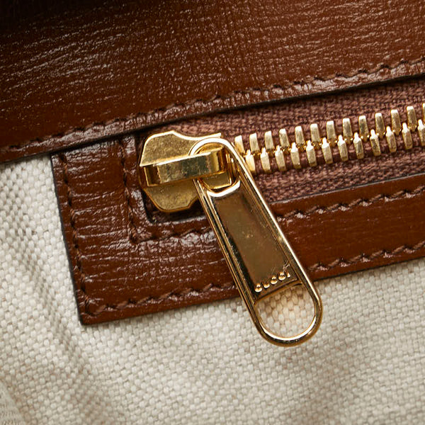 グッチ GGスプリーム トートバッグ ショルダーバッグ 2WAY 659983 ベージュ ブラウン PVC レザー レディース GUCCI 【中古】