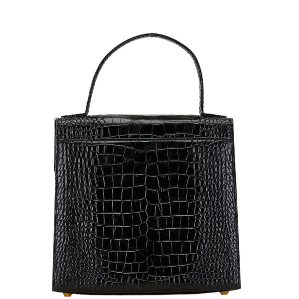 サンローラン ヴィンテージ YSLロゴ金具 ロコ型押し ハンドバッグ ショルダーバッグ 2WAY ブラック レザー レディース SAINT LAURENT 【中古】