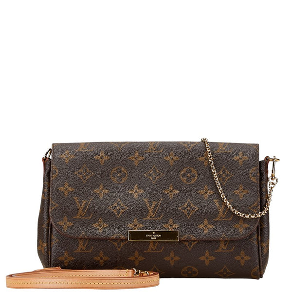 ルイ ヴィトン モノグラム フェイボリットMM ハンドバッグ ショルダーバッグ 2WAY M40718 ブラウン PVC レザー レディース LOUIS VUITTON 【中古】