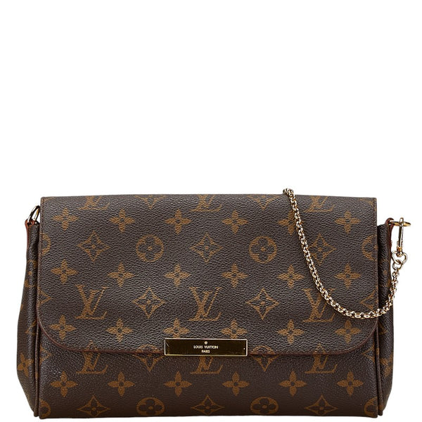 ルイ ヴィトン モノグラム フェイボリットMM ハンドバッグ ショルダーバッグ 2WAY M40718 ブラウン PVC レザー レディース LOUIS VUITTON 【中古】