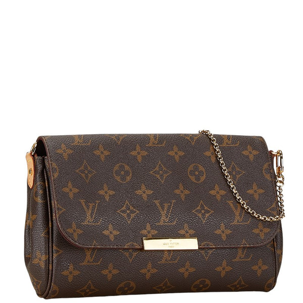 ルイ ヴィトン モノグラム フェイボリットMM ハンドバッグ ショルダーバッグ 2WAY M40718 ブラウン PVC レザー レディース LOUIS VUITTON 【中古】