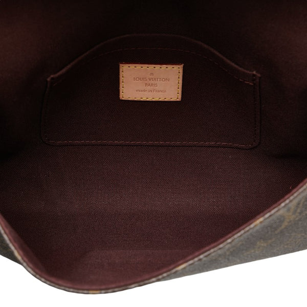 ルイ ヴィトン モノグラム フェイボリットMM ハンドバッグ ショルダーバッグ 2WAY M40718 ブラウン PVC レザー レディース LOUIS VUITTON 【中古】