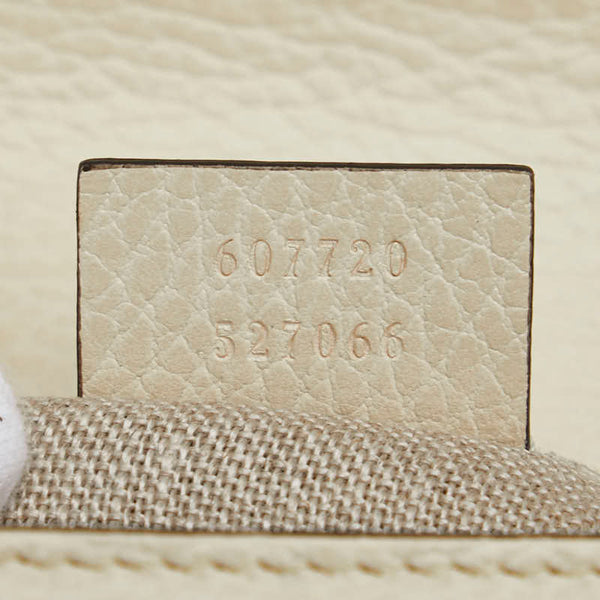 グッチ インターロッキングG チェーン ショルダーバッグ 607720 ブラック レザー レディース GUCCI 【中古】