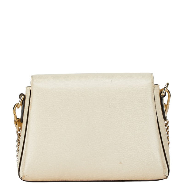 グッチ インターロッキングG チェーン ショルダーバッグ 607720 ブラック レザー レディース GUCCI 【中古】