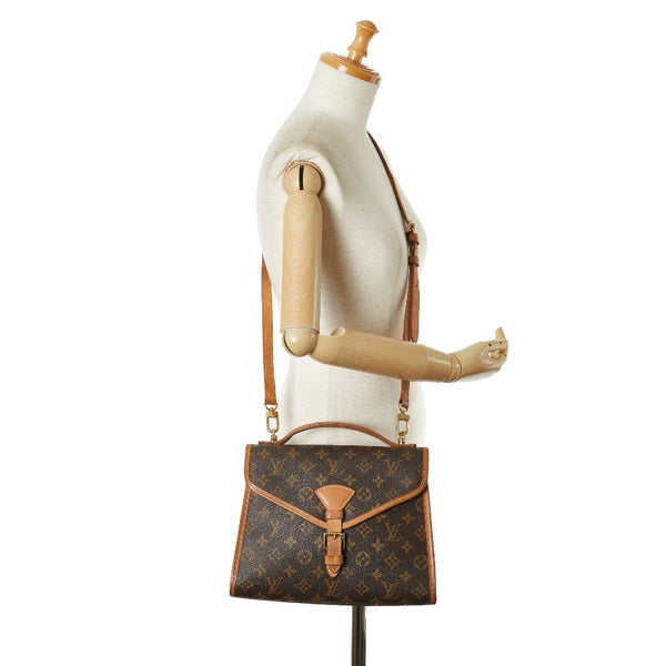 ルイ ヴィトン モノグラム ベルエア ハンドバッグ ショルダーバッグ 2WAY M51122 ブラウン PVC レザー レディース LOUIS VUITTON 【中古】