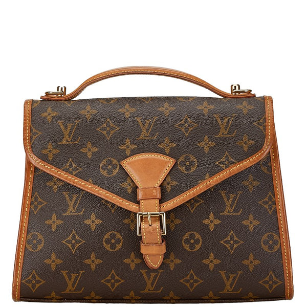 ルイ ヴィトン モノグラム ベルエア ハンドバッグ ショルダーバッグ 2WAY M51122 ブラウン PVC レザー レディース LOUIS VUITTON 【中古】