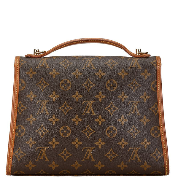 ルイ ヴィトン モノグラム ベルエア ハンドバッグ ショルダーバッグ 2WAY M51122 ブラウン PVC レザー レディース LOUIS VUITTON 【中古】