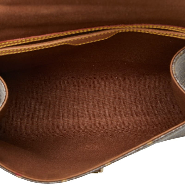 ルイ ヴィトン モノグラム ベルエア ハンドバッグ ショルダーバッグ 2WAY M51122 ブラウン PVC レザー レディース LOUIS VUITTON 【中古】