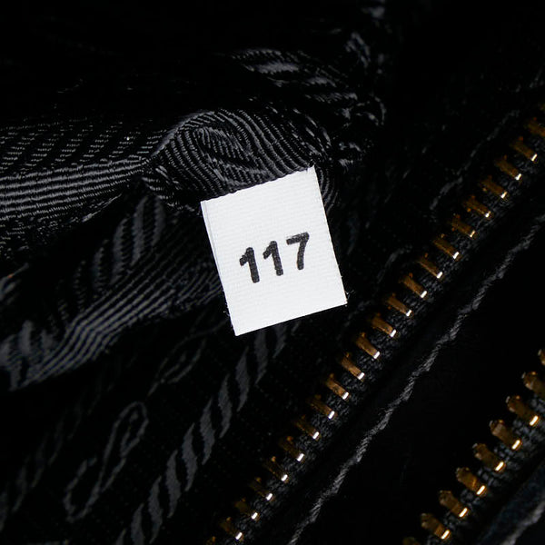 プラダ エスプラナード サフィアーノ ハンドバッグ 1BA046 ブラック レザー レディース PRADA 【中古】