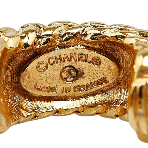 シャネル ヴィンテージ チェーン ココマーク イヤリング ゴールド メッキ レディース CHANEL 【中古】