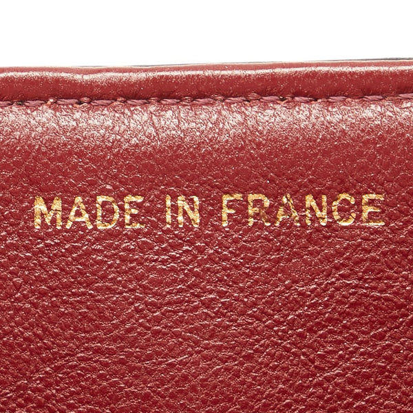 シャネル マトラッセ25 ココマーク ダブルフラップ チェーン ショルダーバッグ ブラック ラムスキン レディース CHANEL 【中古】