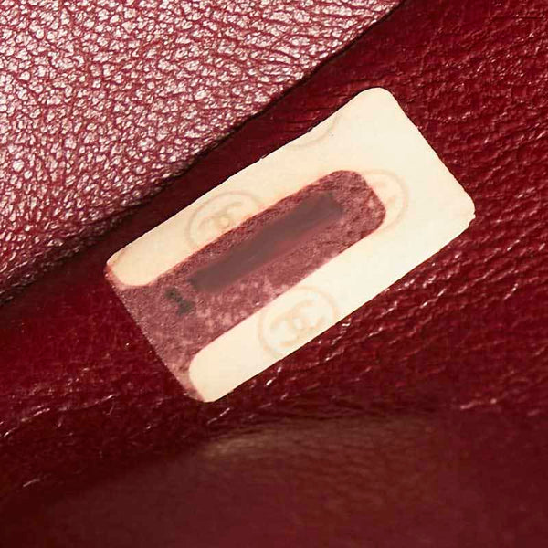 シャネル マトラッセ25 ココマーク ダブルフラップ チェーン ショルダーバッグ ブラック ラムスキン レディース CHANEL 【中古】
