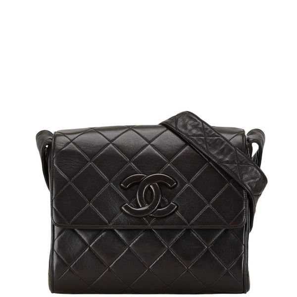 シャネル マトラッセ ココマーク ワンショルダーバッグ ハンドバッグ ブラック ラムスキン レディース CHANEL 【中古】