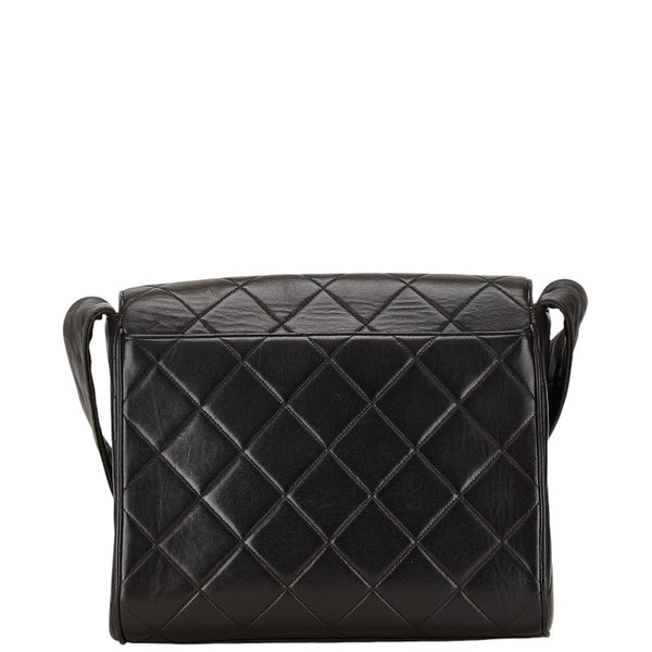 シャネル マトラッセ ココマーク ワンショルダーバッグ ハンドバッグ ブラック ラムスキン レディース CHANEL 【中古】