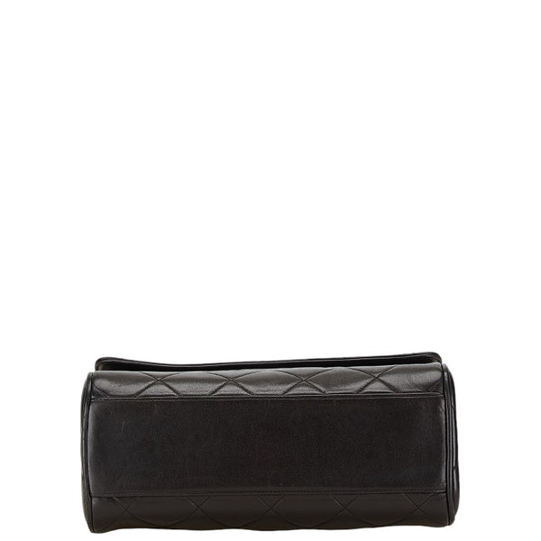 シャネル マトラッセ ココマーク ワンショルダーバッグ ハンドバッグ ブラック ラムスキン レディース CHANEL 【中古】