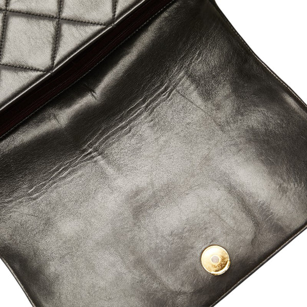 シャネル マトラッセ ココマーク ワンショルダーバッグ ハンドバッグ ブラック ラムスキン レディース CHANEL 【中古】