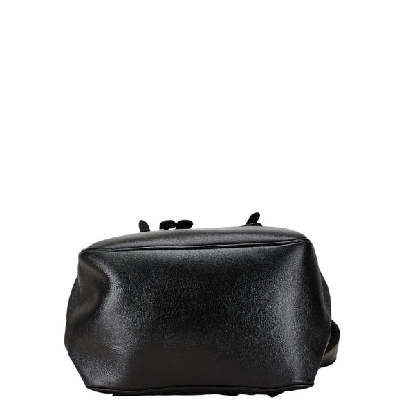 グッチ GGスプリーム インターロッキングG ミディアム リュック バックパック 696013 ブラック PVC レザー レディース GUCCI 【中古】